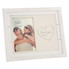 Pavilion Gift Company - Love You Always MDF Photo Frame, Holds 4” x 6” Photo, Birthday Gifts For Women, Couples Love Picture Frame, Hanging/Tabletop Photo Frame, 1 Count, 10 x 8.5-inches Overall