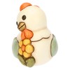 THUN, Gallina Ester con Fiore in Ceramica Decorata a Mano,