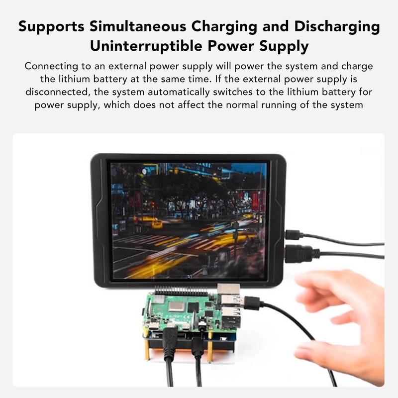 Power Supply UPS Module 5V Output Micro USB 21700/5000mAh I2C