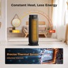 BREEZOME Space Heaters for Indoor Use, 1500W, with Thermostat, 24H