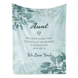 Aunt Gifts, Aunt Birthday Gift, Best Aunt Ever Gifts, Gifts for Aunts from Niece, Aunt Gift for Birthday Christmas Anniversary Mothers Day, Aunt Gifts from Nephew, Auntie Gifts Ideas Blankets 50"x60"