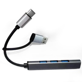 MHCYX USB Hub 4 Ports, 5V/3A, 4 Port USB 3.0 Hub, USB C to USB Splitter, USB C Hub for Laptop, PC, Flash Drive VZ-B3