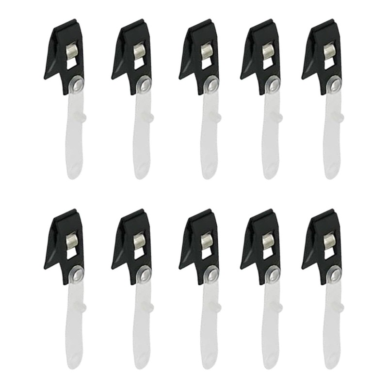 Generic 10x Flagpole Clips, Flag Stabilizer, Anti Wind Alligator Clips