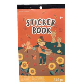 Scarecrow and Forest Friends Celebration Fall Themed Sticker Book (340 Stickers)