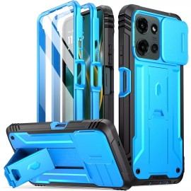 For Moto G 5G 2025 Case Poetic Built-in-Scree - Light Blue