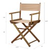 Casual Home 18" Director's Chair Natural Frame with Tan Canvas