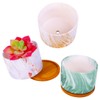 ROSE CREATE 4 pcs 4 Inches Ceramic Marbleizing Style, Big