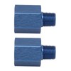 1Pair Pipe Fitting Adapter Blue Perfect Sealing Rustproof 1/8 NPT