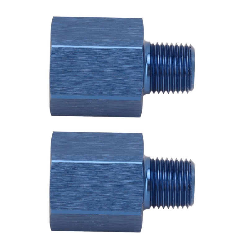 1Pair Pipe Fitting Adapter Blue Perfect Sealing Rustproof 1/8 NPT