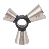 3 End Bar Measuring Cup 304 Stainless Steel Ergonomic Wine