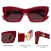 SOJOS Trendy Cat Eye Polarized Sunglasses for Women Men Retro