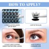 Cluster Eyelash Extensions, 144 Pieces, Cluster Eyelashes, Individual Eyelashes, D-Curls,