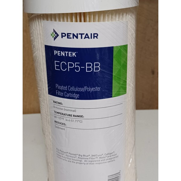 Pentek New PENTEK ECP5-BB 5 Micron Whole House Pleated Sediment
