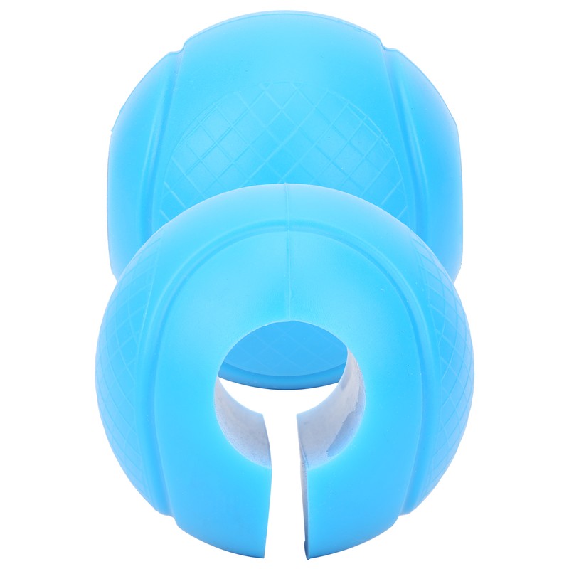 2pcs Barbell Grips Round Thick Silicone Dumbbell Adapter Balls Barbell