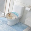 Angol Shiold Elongated Toilet Seat Molded Wood Toilet Seat with