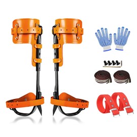 Tree Climbing Gear, Tree Climbing Spikes Cowhide Leather, for Climbers, Hunting, Fruit Picking, Indoor and Outdoor Sports