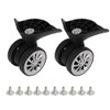 Alomejor Pack of 2 Replacement Luggage Wheels, Left and Right