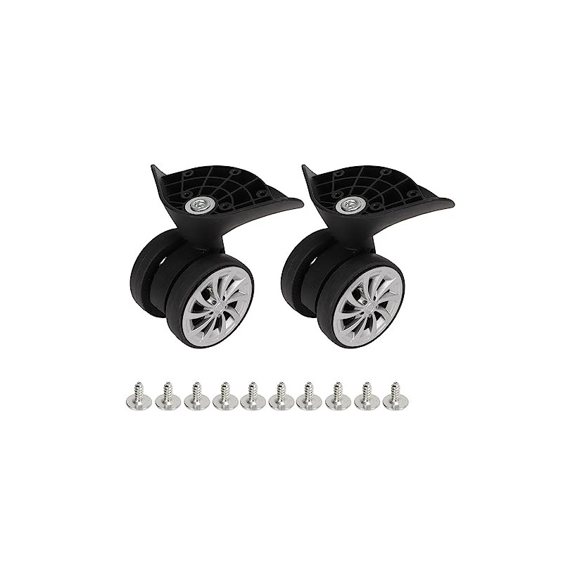 Alomejor Pack of 2 Replacement Luggage Wheels, Left and Right