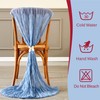Reyke 1 Pack Dusty Blue Cheesecloth Table Runner for Party