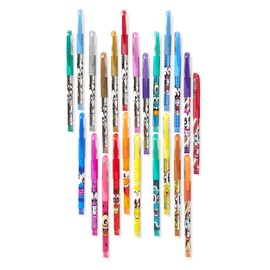 Scentos Scented Gel Pens for Kids - Assorted Colorful Pens - Fine Point Gel Pen Set - For Ages 3 and Up - 24 Count