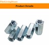 10pcs M12-1.75 x 38mm Long Rod Nut Hex Coupling Nuts,