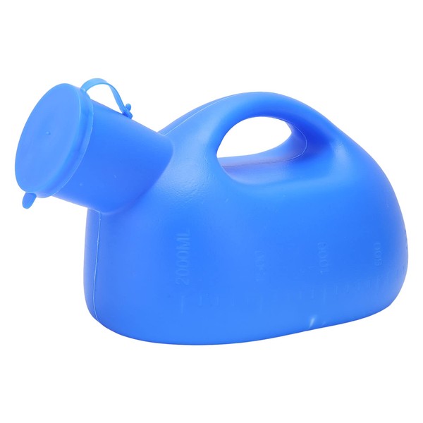 Male Urinal 2000 ml, Leak-proof Urine Bottle with Large Capacity with Lid and Handle Design, Men's Urine Collector for Home Motorhome Travel
