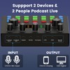 Brvomussy Podcast Equipment Bundle for 2, Audio Interface with Voice