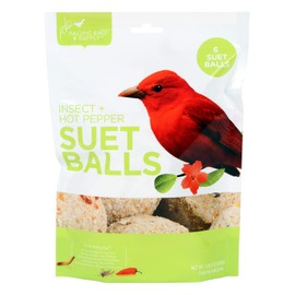 Pacific Bird & Supply Co. Insect + Hot Pepper Suet Balls, 6pk