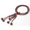 Kongodo Men's Prayer Beads [Leather] Wooden Prayer Beads Tamo Leather
