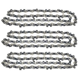MospdyGear 3Pcs Chainsaw Chain, 3/8" LP Pitch, .050" (1.3 mm) Gauge for 16" (40cm) Bar, 56 Drive Links Low Kickback Chainsaw Chain Replacement for Titan TTL758CHN