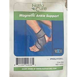 Natra Cure Unisex Magnetic Ankle Brace Support Strap Wrap Support One Size Fits All