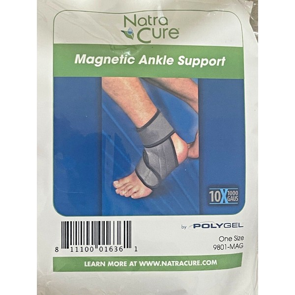 Natra Cure Unisex Magnetic Ankle Brace Support Strap Wrap Support