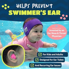 PUTTY BUDDIES Tapones para los oídos de natación originales – Tapones moldeables súper suaves – Bloquean el agua – Cómodos, ideales para niños – Paque