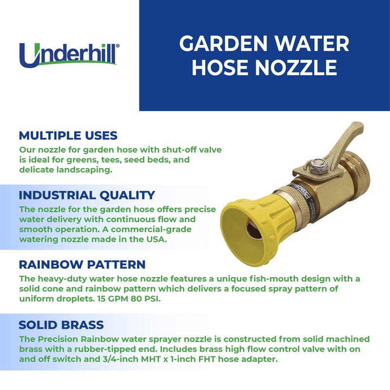Underhill Precision Rainbow with High Flow Control Valve Garden Water
