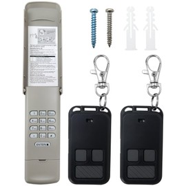 Zafina-UP New Garage Door 877MAX Opener Keypad and 893MAX Remotes Fit for LiftMaster 81LM 61LM, Fit for Chamberlain KLIK1U, with Green Learn Button 1993-1997 390MHz