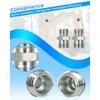 Foruly Replaces 115757 Hydraulic Attachment Fittings, Threaded Fitting Converter for