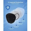 100 Cubrebocas Kn95 Mascarillas Negro Ambos Lados Certificad