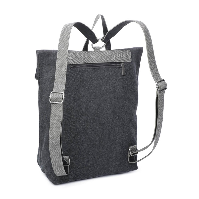 Fritzi aus Preussen Women's Izzy03 Canvas Backpack, Canvas Black