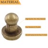Moicstiy 100Set 5mm Round Head Button Studs Bronze Button Stud