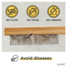PiuPet® Flea comb I Comb for dogs & cats I No plastic material I Lice comb for dogs & cats I Flea comb for cats I Flea comb for dogs I Treatment against vermin | Cat flea comb | Dog flea comb