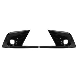 MOFANS Front Fog Light Cover Trim Fit for Honda Civic 11th 2022 2023 Left Right Lower Foglight Lamp Bumper Bezel Frame Trim, Glossy Black