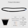 sourcing map 3 Pcs AX39 EPDM V-Belt, Raw Edge Cogged
