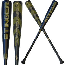 Stinger Missile 3 USSSA Baseball Bat Drop 10 - Certified One-Piece Alloy Youth Baseball Bat - 2 3/4" Barrel - 28" 18 oz (Matte Black/Military Green/Gold)