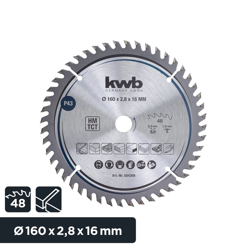 kwb Circular Saw Blades for Hand Circular Saws in Various