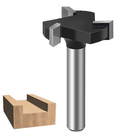 Baorder 6 mm Shank CNC Spoilboard Surface Milling Bit Carbide Plate Milling Cutter for Woodworking