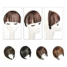 Bangs Wig Partial Wig Natural Hair Band (WFIJKRW) Black WFIJKRW / 앞머리 가발 부분가발 내추럴 헤어밴드 (WFIJKRW) 블랙WFIJKRW