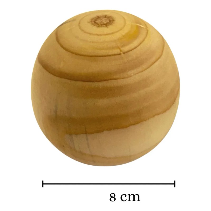 Esfera De Madera 8cm Para Niños Y Bebés Montessori