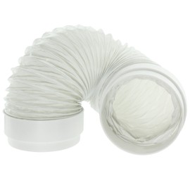 Spares2go Exterior Wall Ducting Kit for Indesit Cooker Hoods (White, 4" / 102mm)