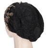 Slouchy Bonnet Casual Fashion Beaded Lace Breathable Loose Lazy Chemical