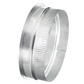 PATIKIL 8 Inch Duct Collar, 1 Pcs Duct Connector Flange Galvanized Iron Tight Vent Air Duct Fitting for Heating Cooling HVAC Ventilation Home Office